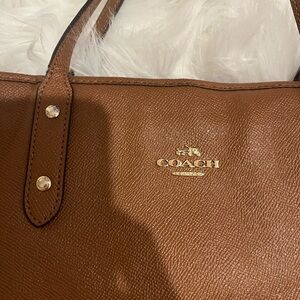 Coach Tan Leather Tote Bag